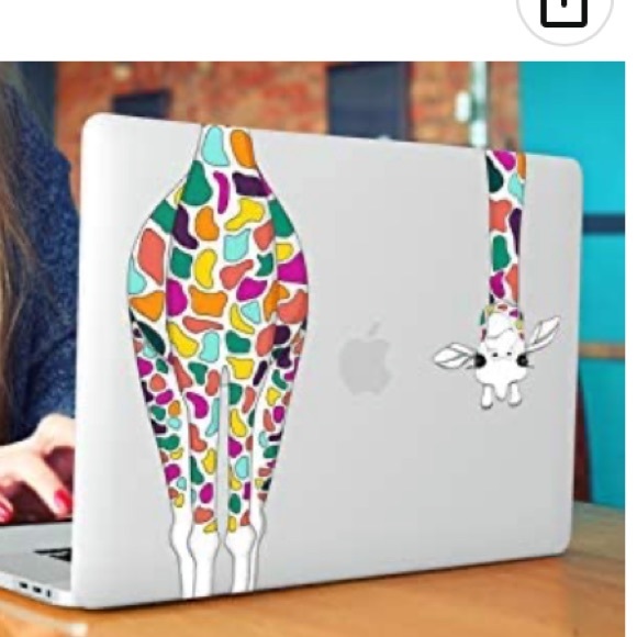 Hard shell case for Mac Air 13 colorful giraffe design - Picture 1 of 11